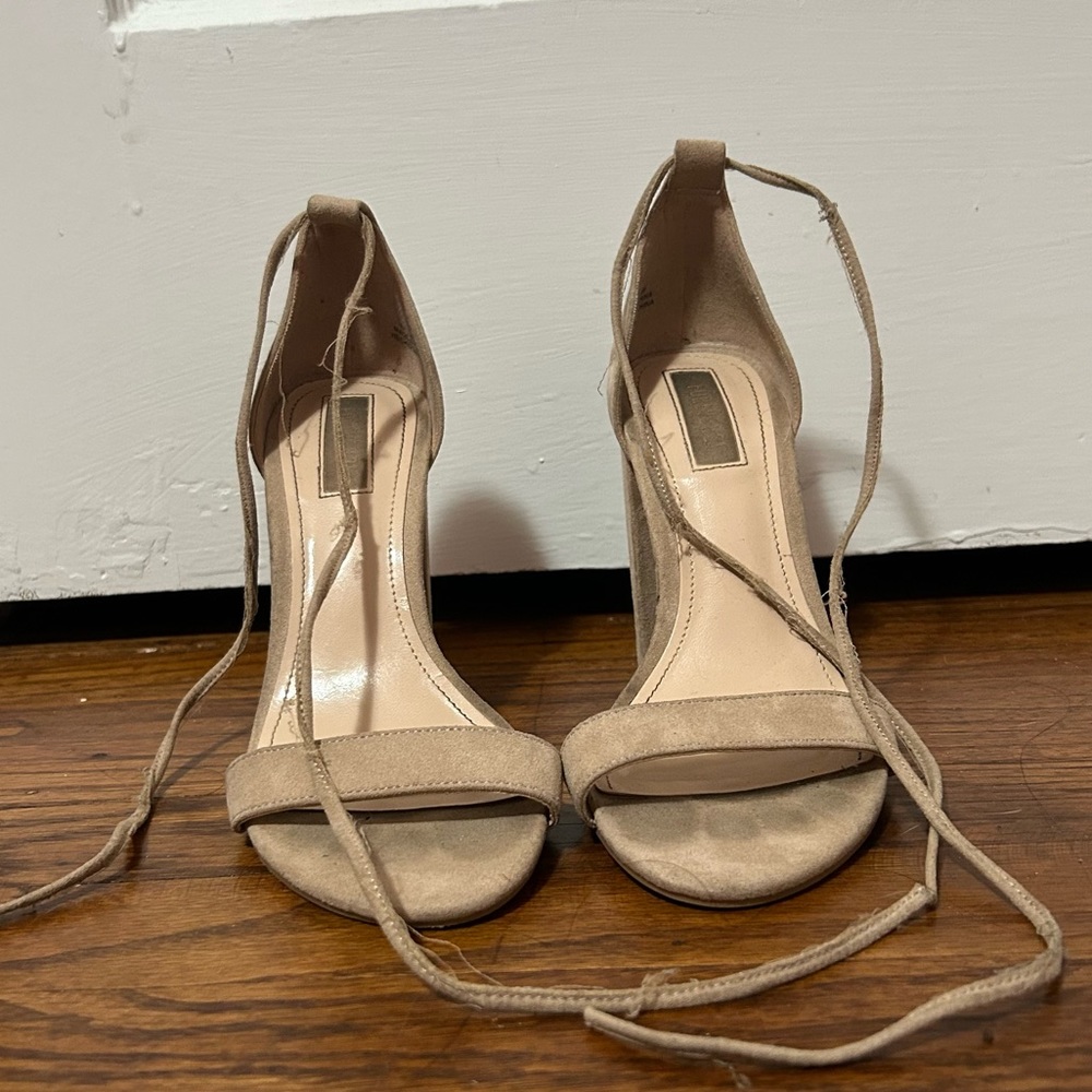 Forever 21 Tan Suede Heels